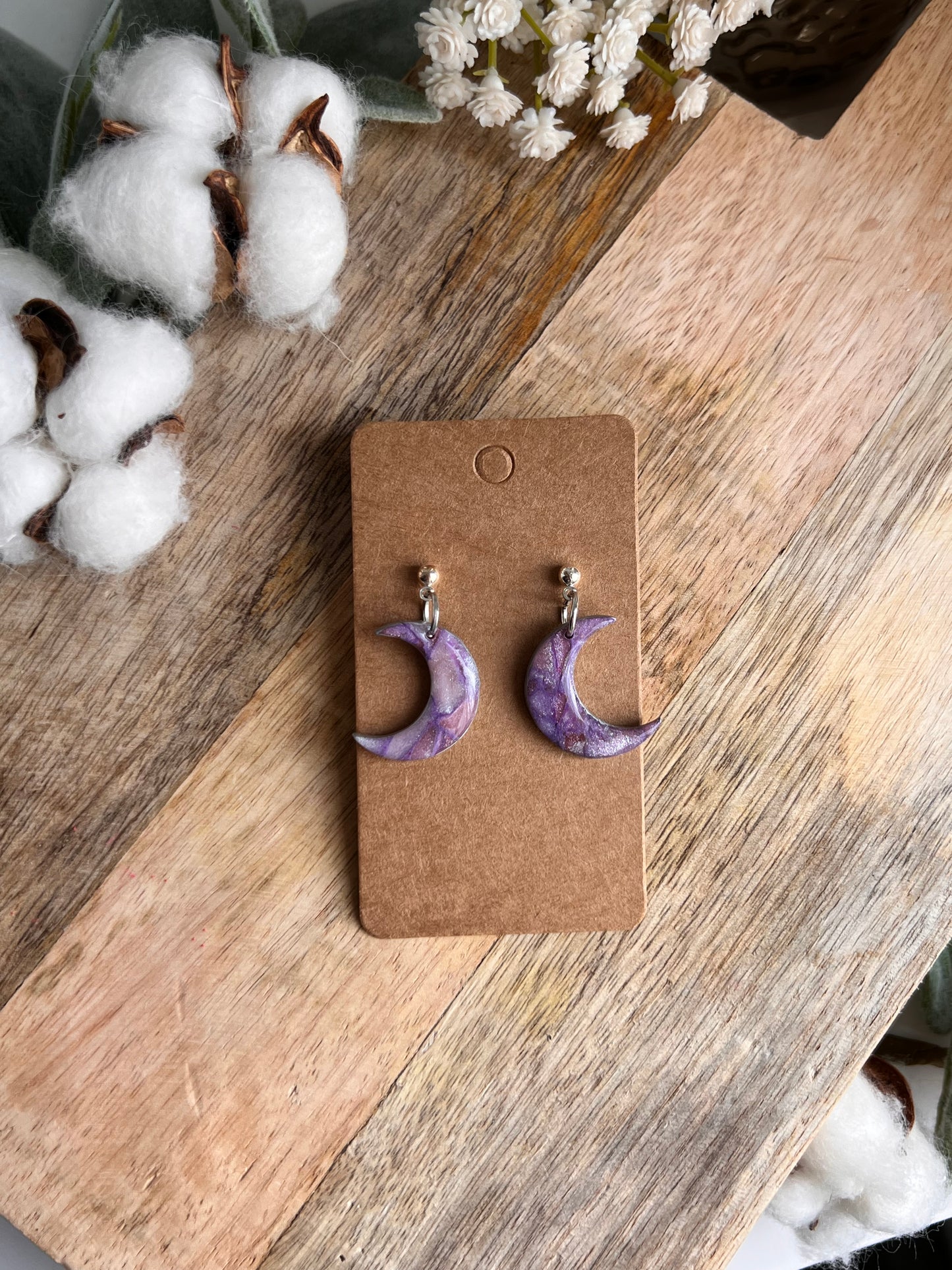 Purple Marble Collection - Moons