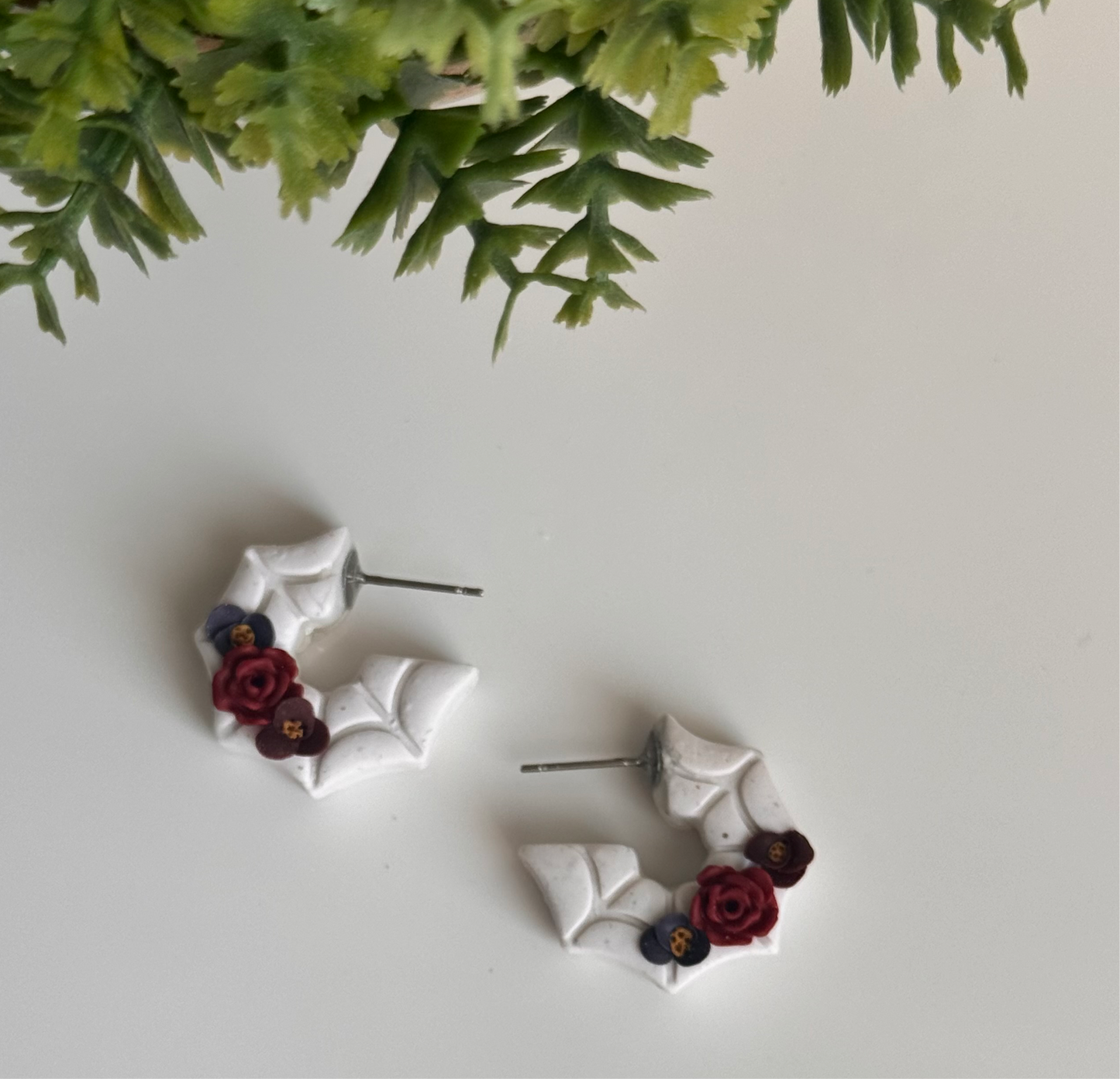 Mini Floral Spiderweb hoops