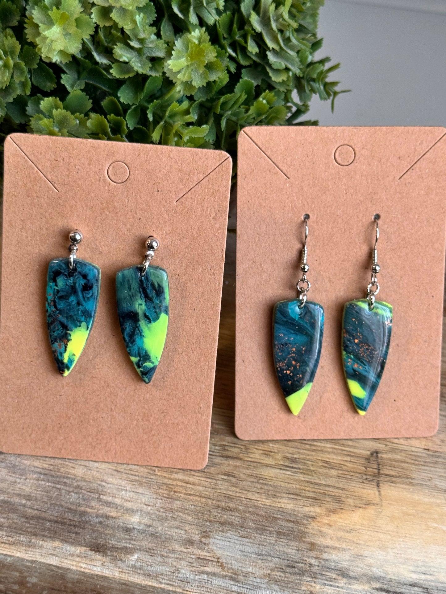 Neon Dagger Dangles