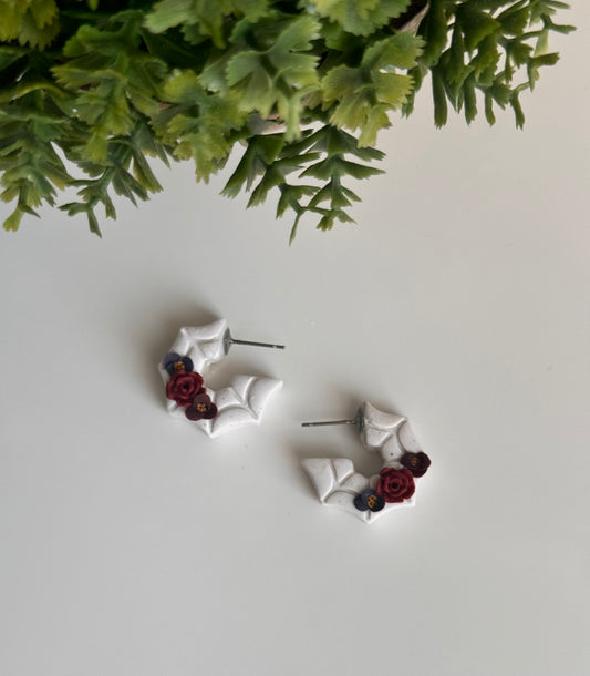 Mini Floral Spiderweb hoops