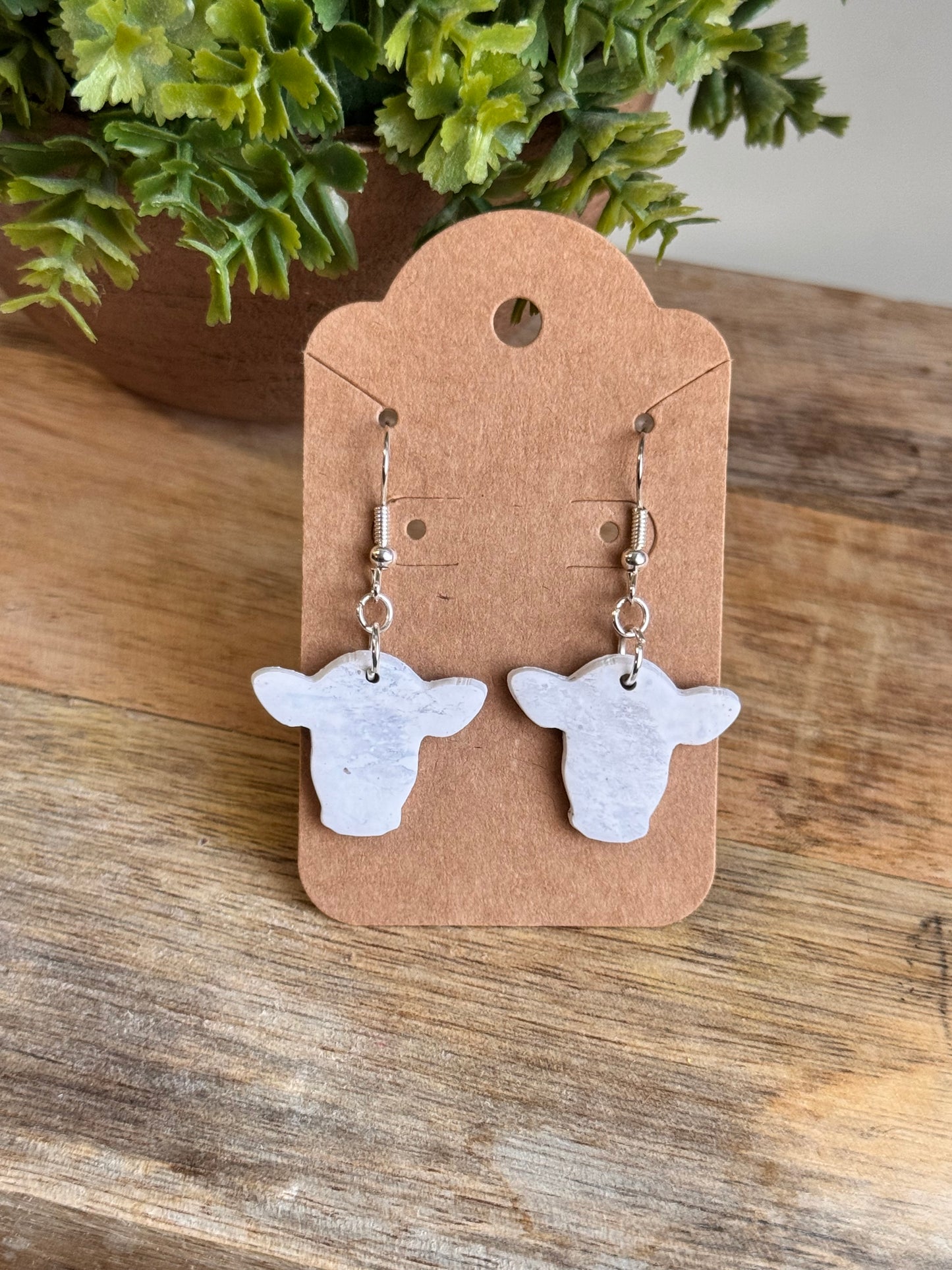 Marbled Cow Head Dangle