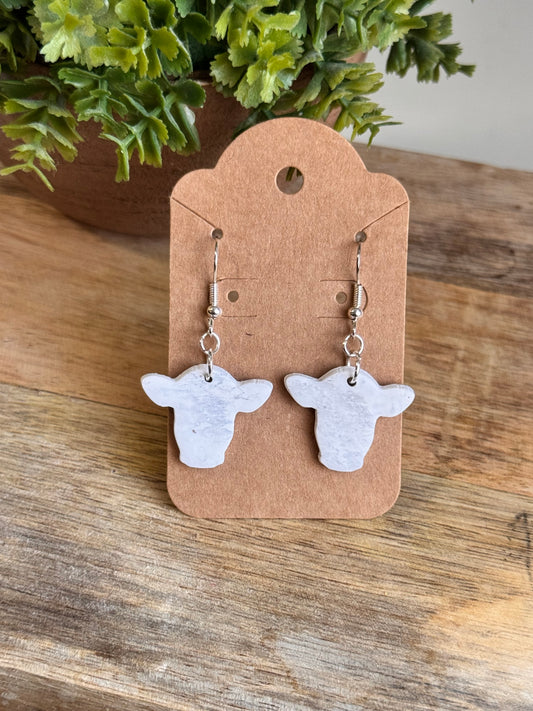 Marbled Cow Head Dangle