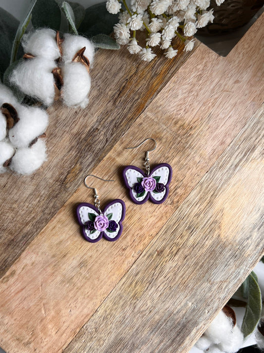 Floral Butterfly - purple