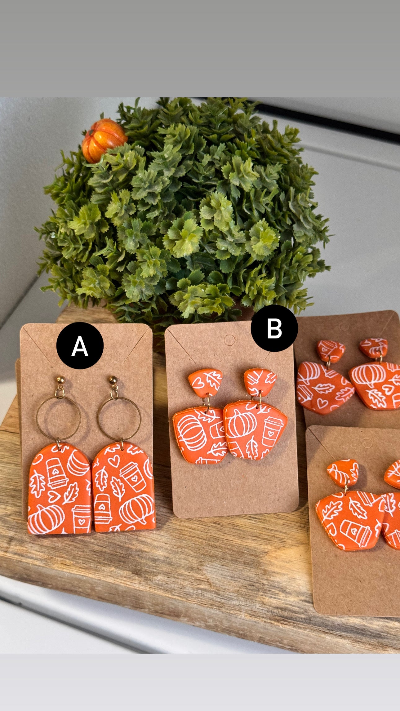 Pumpkin Spiced Dangles