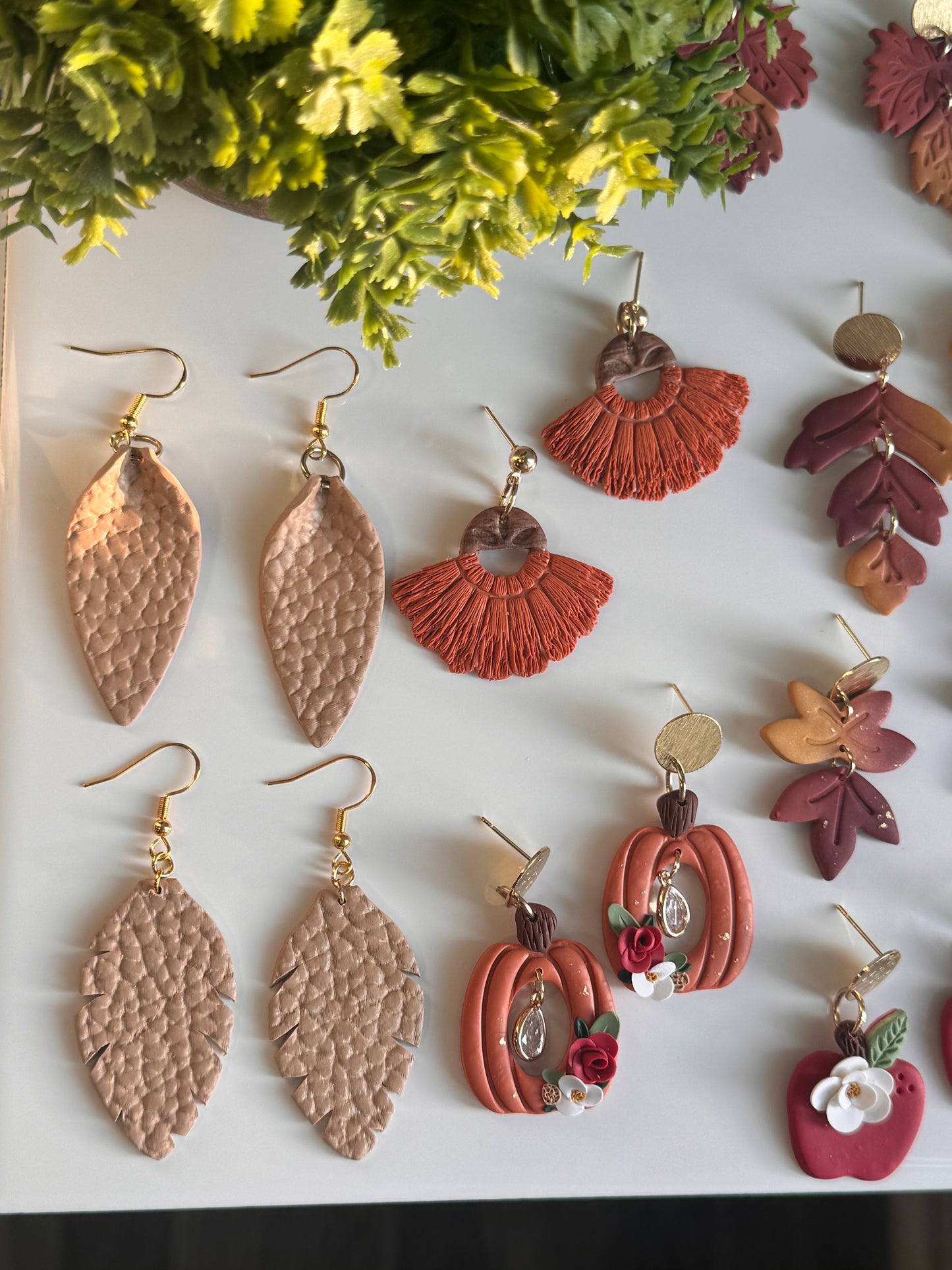 Faux Leather Dangles