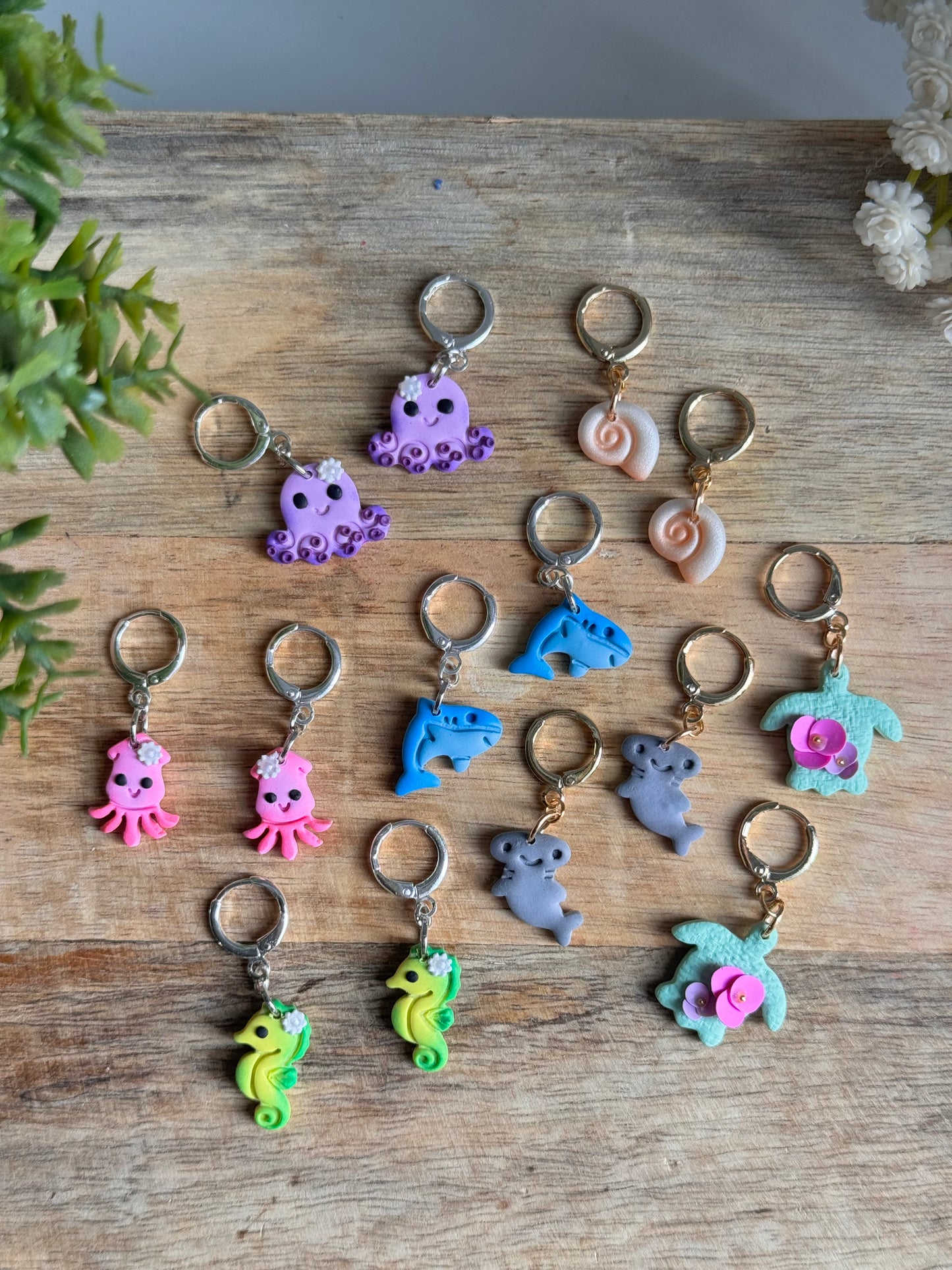 Sea Critter Charm Earrings