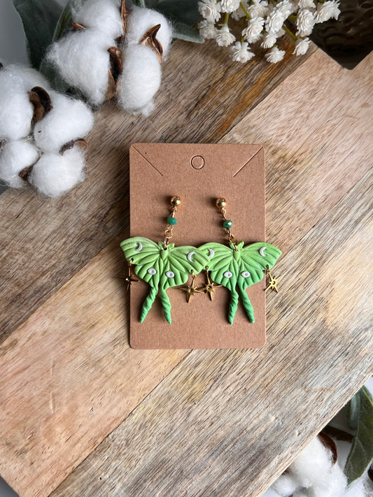 Luna Moth Dangle - Light Green