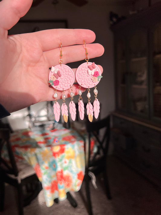 Pink and Pearl Dreamcatcher