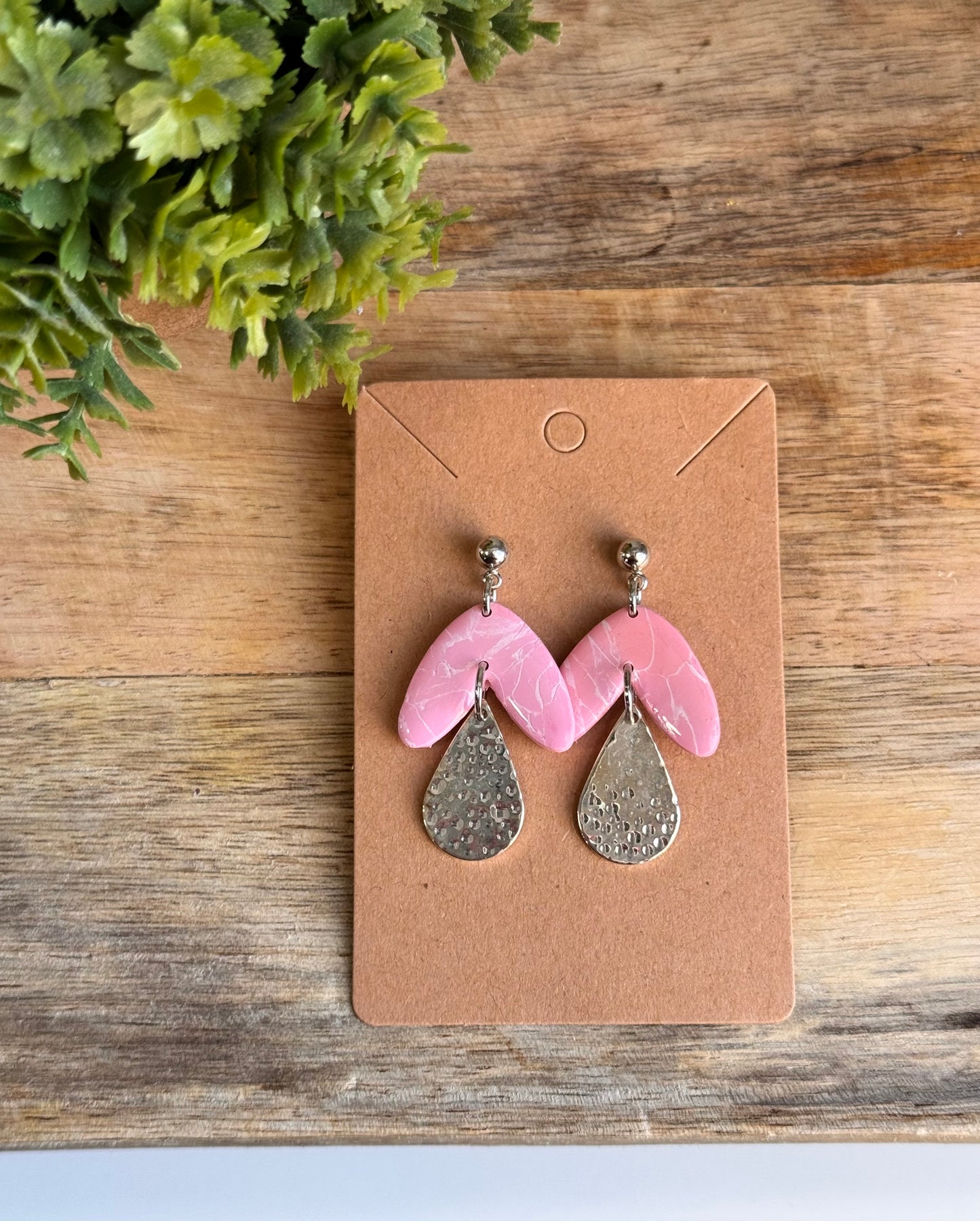Pink Ombré Drop Dangle