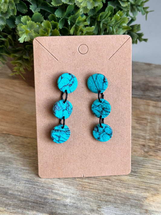Turquoise trio Dangle