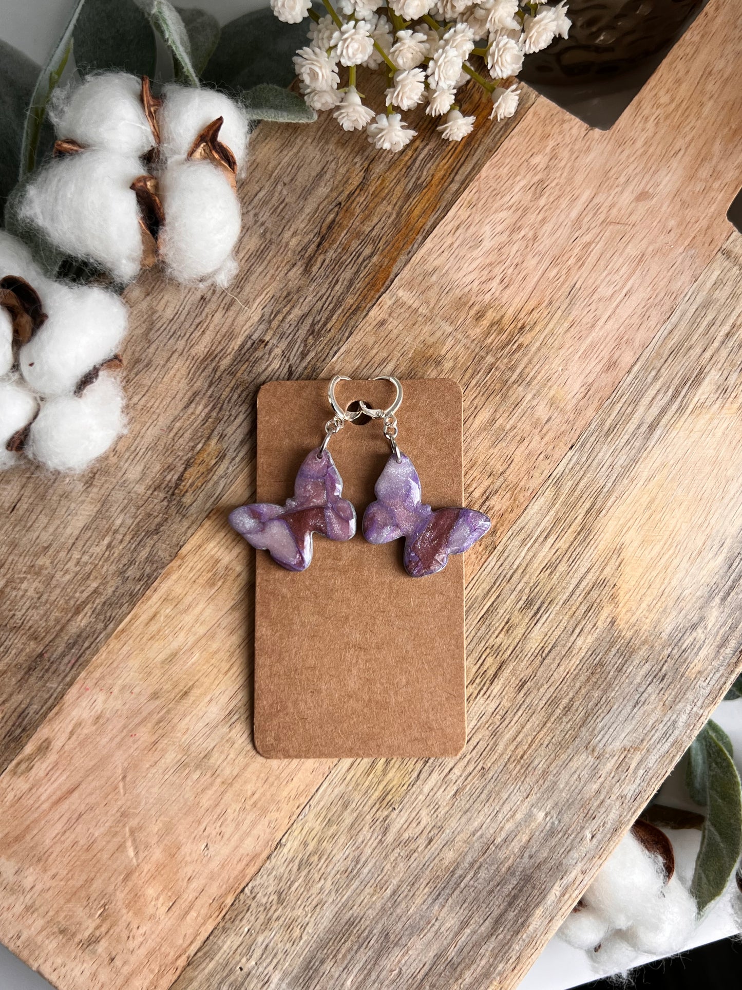 Purple Marble collection - butterfly