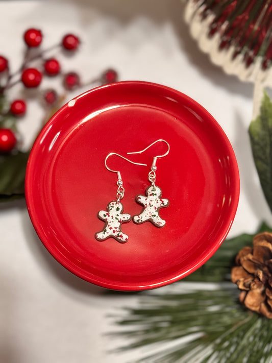 Frosted Gingerbread Fishhook Dangles