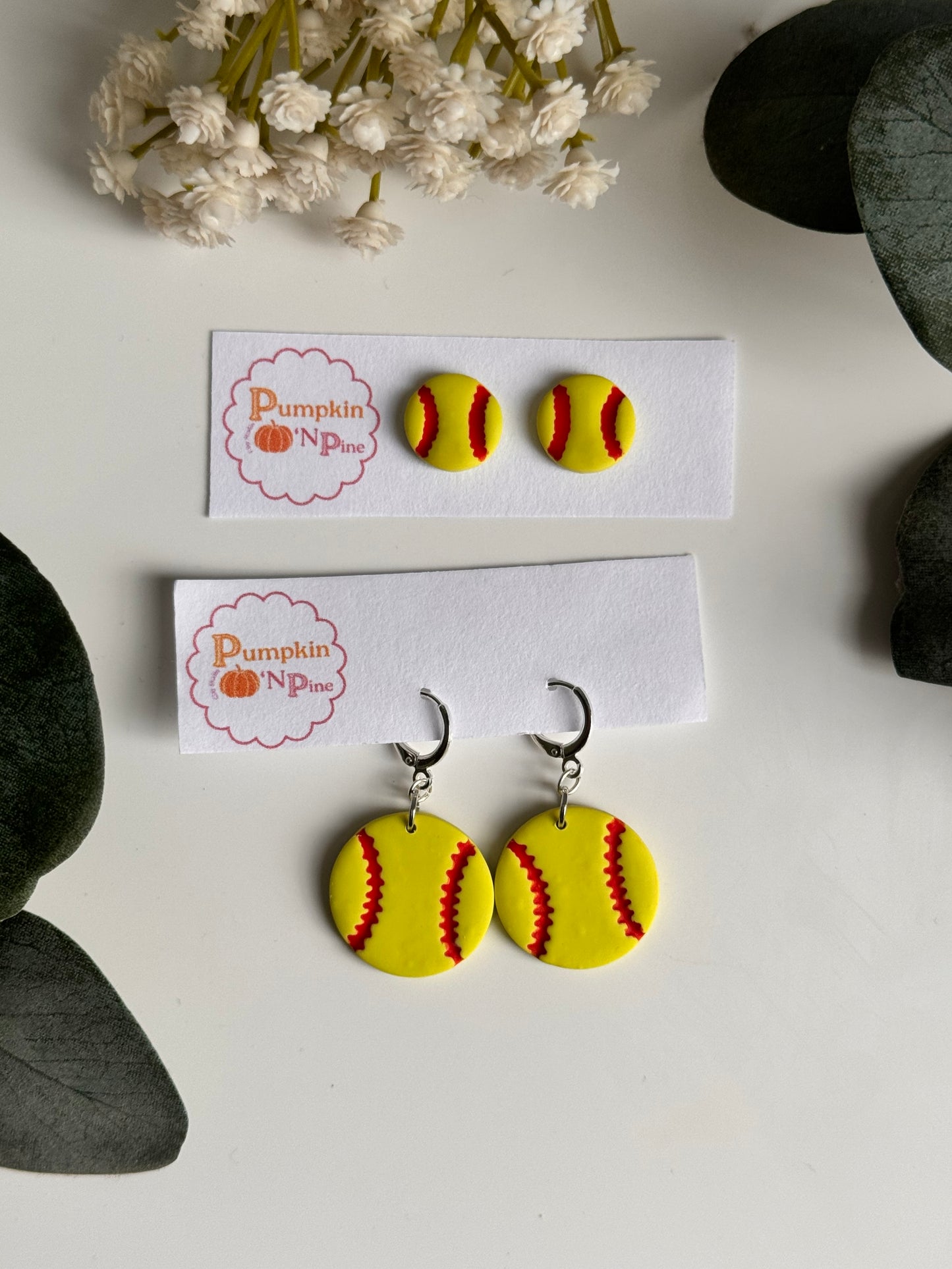 Softball Earrings