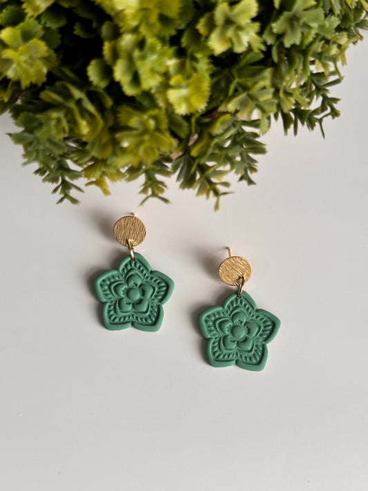 Green Florals