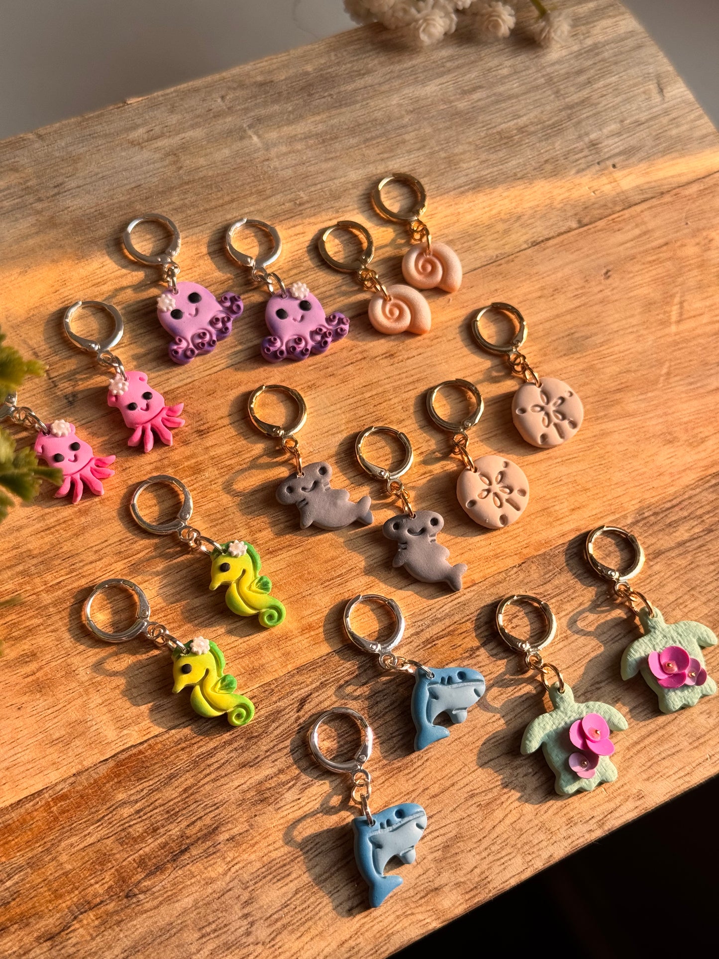 Sea Critter Charm Earrings