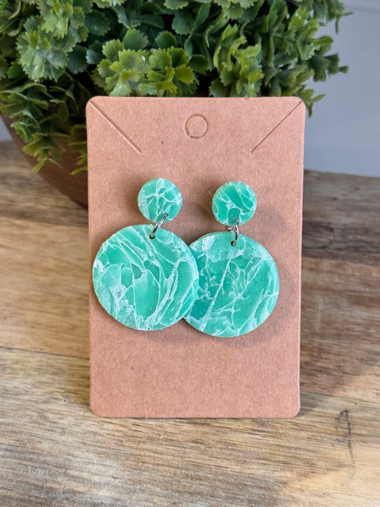 Turquoise Marble Dangle