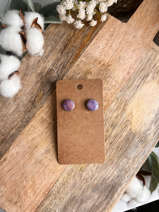 Purple marble collection - studs