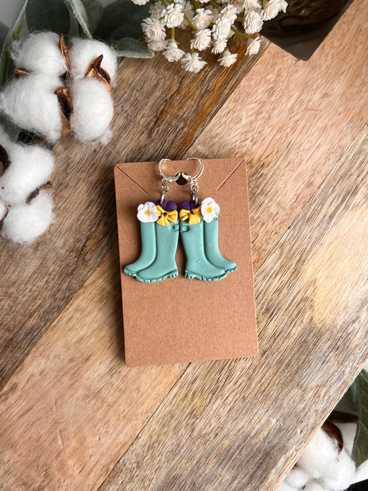 Floral Rain Boots