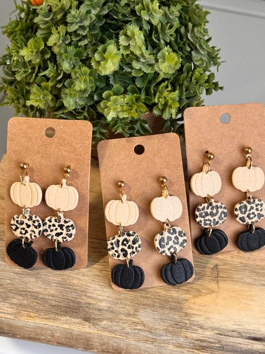 Leopard Pumpkin Trio