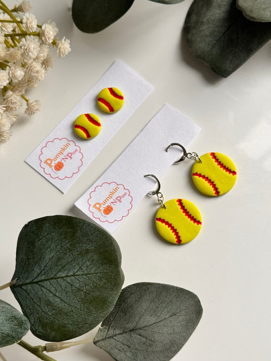 Softball Earrings