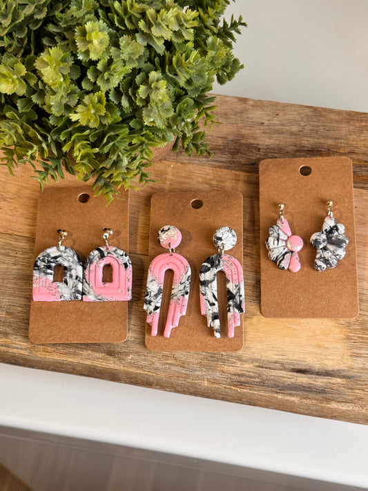 Pink Trio Dangles