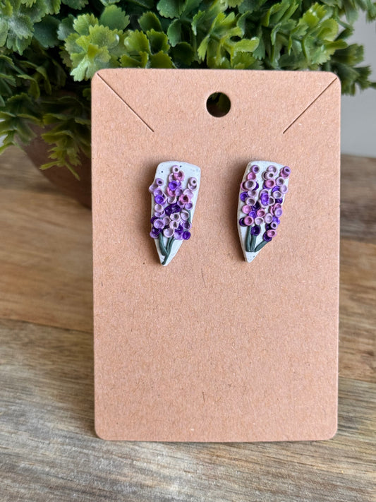 Lavender Dagger Studs