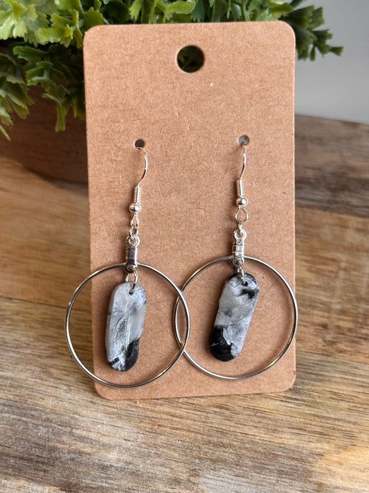 Black Marbled Dangle
